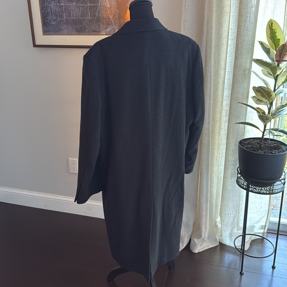 Hart Schaffner Marx - Mens Wool Cashmere Overcoat - Picture 5 of 11